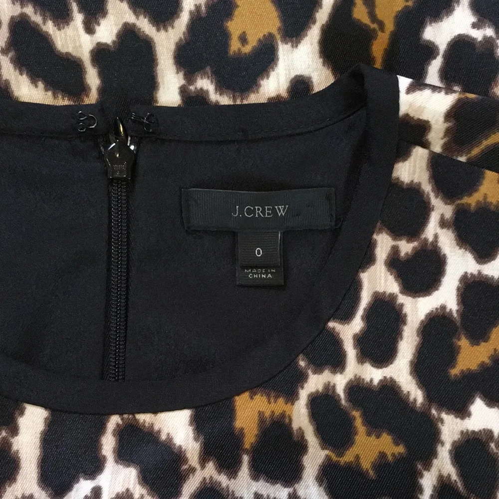 J. Crew Leopard Shift Dress